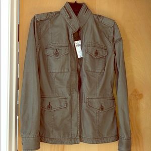 NWT Abercrombie & Fitch Military Twill Jacket